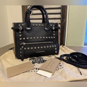 Burberry Black Studded Handbag
